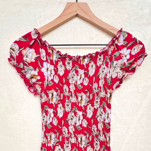 Kindred Red Floral Maxi Dress - Picture 5 of 7